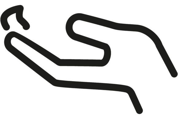 Download Line Icon of Hand with Moisturizer. Hand - Moisturizer Collection