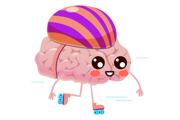 Download Happy Brain Riding Skates. Active Mind C - Active Collection