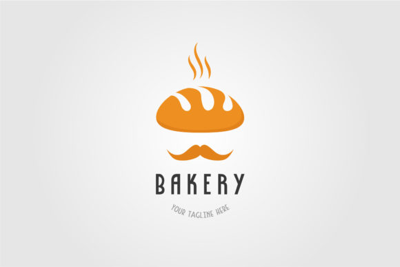 Download Mister Bakery Mustache Logo Design - Premium Resources