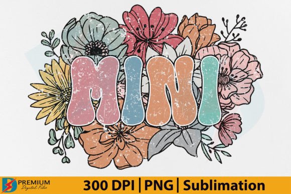 Download Retro Mini PNG,Mama Floral Flower Design - Flora Collection