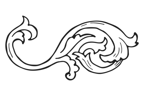 Download Ornate Heraldic Floral Element. Vintage - Flora Collection