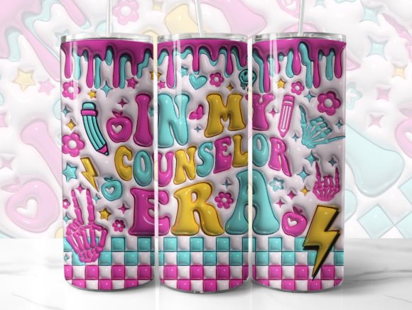 Download In My Counselor Era 3D Tumbler Wrap - Counselor Collection