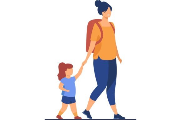 Download Happy Active Family Walking Outdoors. Co - Active Collection