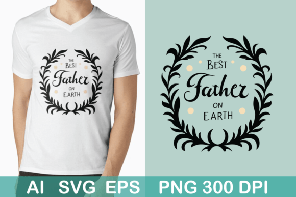 Download The Best Father on Earth Ornate Design - Ornate Collection