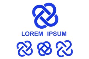 Download Blue Geometrical Logo Design Set - Premium Resources